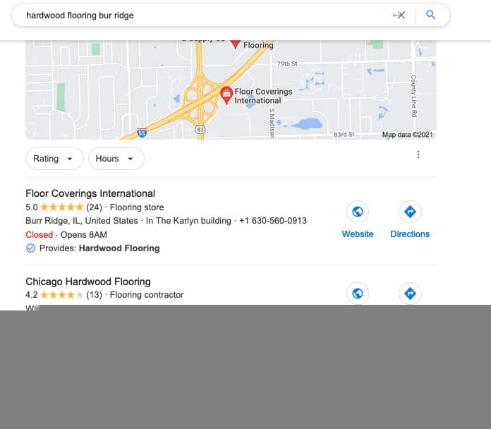Search Via Local Queries on Google Search Engine Bar - google local business