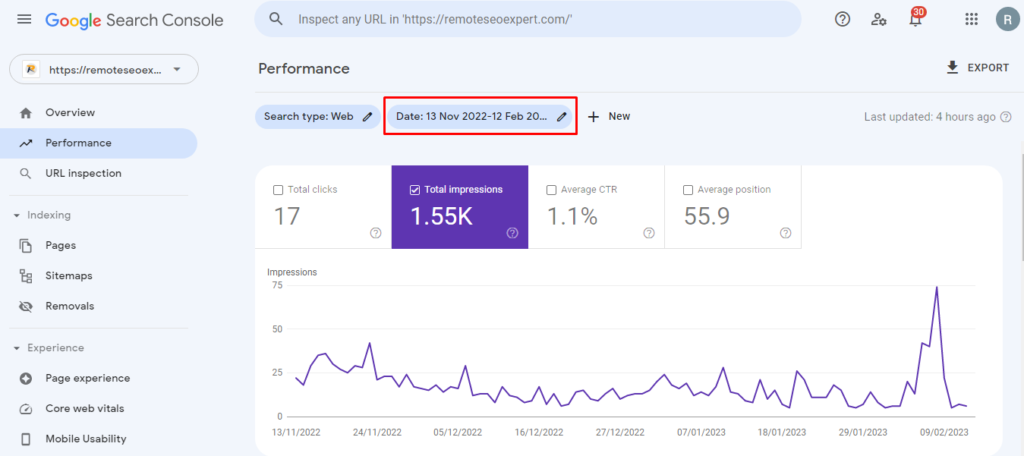 Google Search Console Date-Check your keyword ranking blog 