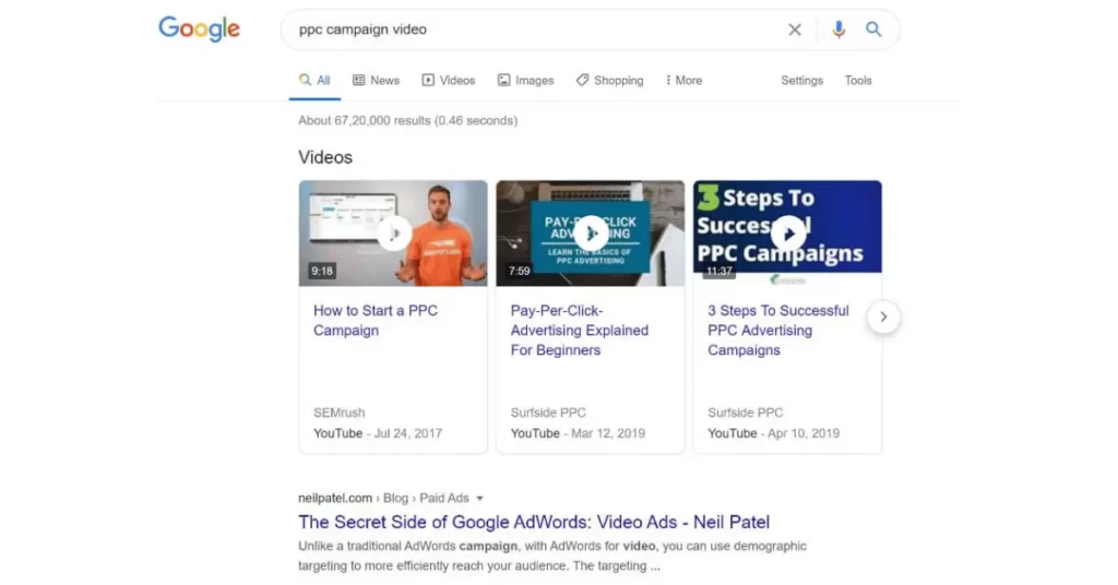 Video Featured Snippets